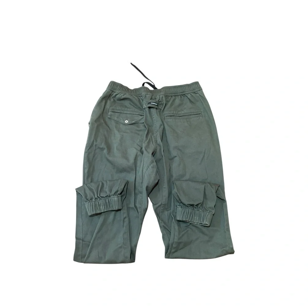 ZANEROBE Sureshot Jogger Olive Green Cotton Stretch Elastic Waist Men’s Sz 36 - Picture 4 of 7